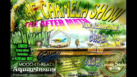 CuredByCannabis -The AFTERMATH Talk# 31 Carmela's Show "G.R.O.W with the F.L.O.W."