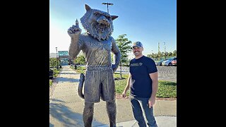 Bobby Bearcat 96" Bronze Sculpture - Crandall Sculpture and Design