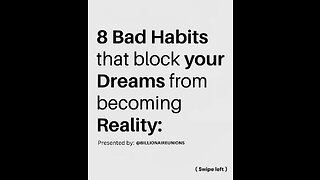 8 Bad Habits that block your Dreams from becoming Reality | Transform Unrecognizable | Day 17