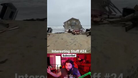 House falls into the ocean!