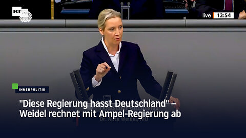 "Diese Regierung hasst Deutschland" – Weidel rechnet mit Ampel-Regierung ab