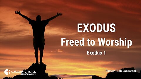 Freed to Worship – a verse-by-verse study of Exodus – starting with Exodus 1:9