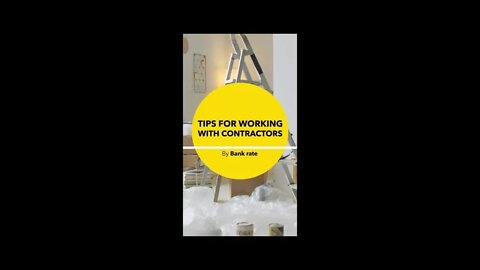 Tips for working with contractors