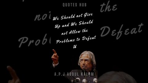 One of the Most Inspiring Quotes from APJ Abdul Kalam || #quotes || #shorts