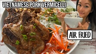 🐷 Air Fryer Vietnamese Pork Chops Vermicelli (Bun Thit Nuong) Recipe | Noodle Salad | Rack of Lam