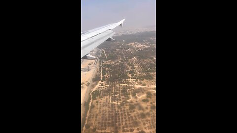 Dubai view from flight