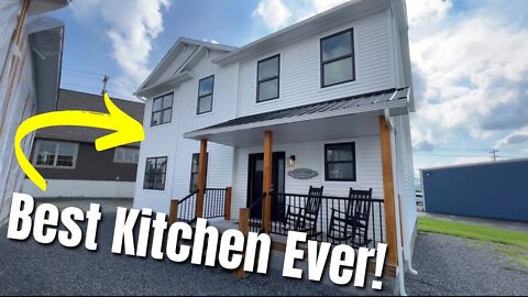 Modern Farmhouse Modular Home Has The Coolest Kitchen Ever! | Home Tour