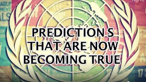 ''PREDICTIONS'' THESE ARE NOW TRUE PRIOR 2022-2023