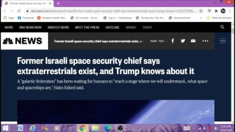 Former Israeli Space Chief Says Aliens Exist And Trump Knows About It Paranormal News