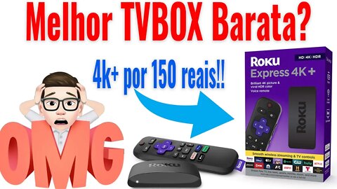 Roku Express 4K+ - Unboxing e Review dessa TV BOX barata!
