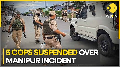 0:01 / 1:31 India: 5 cops suspended over sexual assault on 2 Manipur women; more forces sent |