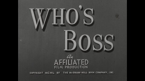 Who's Boss, Communication In Marriage (1950 Original Black & White Film)