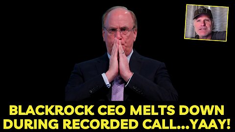 Blackrock CEO melts down during recorded call...yaay!