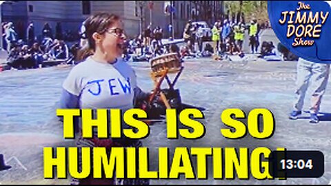 Zionist EMBARRASSS Herself at Pro-Palestine Protest