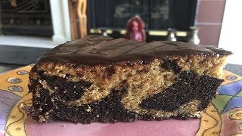 Espresso Chocolate Marble Chifon Cake