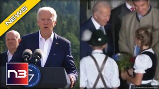 Joe Biden Seen Doing Something WEIRD With His Mouth In Speech In Germany
