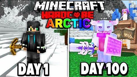 I Survived 100 Days in the Arctic on Minecraft Hardcore