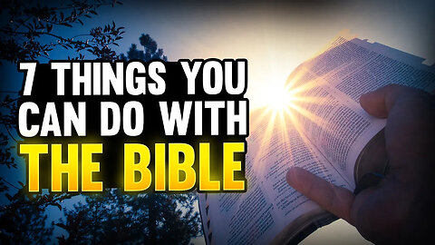 7 Things You Can Do With The Bible