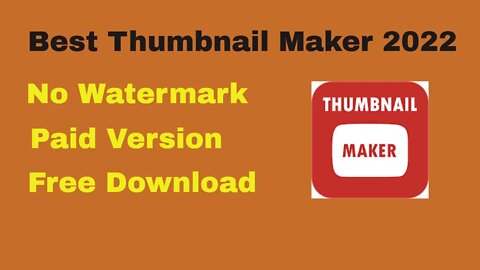 Thumbnail Maker Pro App Free Download