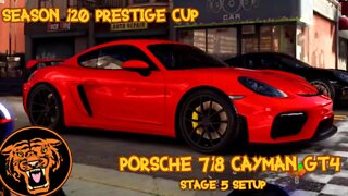 CSR2: SEASON 120 PRESTIGE CUP CAR: THE PORSCHE 718 CAYMAN GT4 - STAGE 5 SETUP