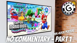 Super Mario Bros Wonder No Commentary - Pipe Rock Plateau