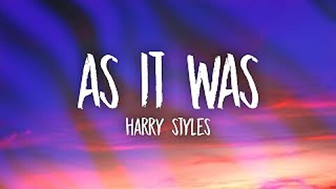 Harry Styles - As It Was (Lyric Video)