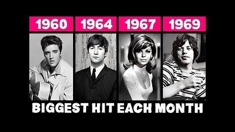 Most Popular Song Each Month in the 60s