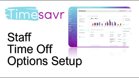 TimeSavr Staff Time Off Options Setup