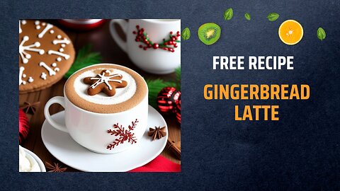 Free Gingerbread Latte Recipe ☕🍪🎄