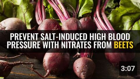 Prevent salt-induced high blood pressure with nitrates from beets