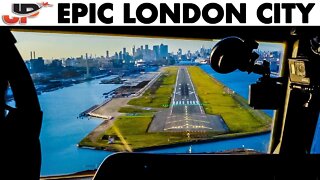 Piloting the Air Antwerp Fokker 50 to London City | Cockpit Views!