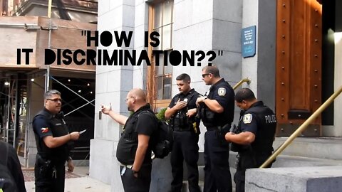 COPWATCH 4 SUVs 1 Truck, 7 Officers "Belligerent Party At Clerks Office" Interview At The End