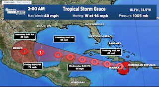 3 tropical systems: Grace expected to strengthen as Fred weakens and Henri stays out to sea