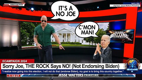 Sorry Joe, THE ROCK Says NO! (Not Endorsing Biden Again)