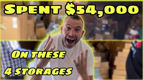 Spent $54,000 on these 4 Storage Units FORTUNE FOUND in abandoned storage wars locker