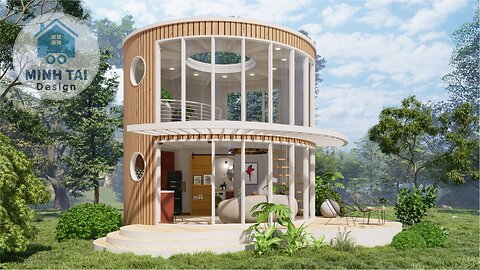 Small House Design Ideas - Round House - Minh Tai Design 12