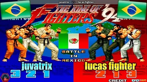 The King of Fighters '94 (juvatrix Vs. lucas fighter) [Brazil Vs. Brazil]