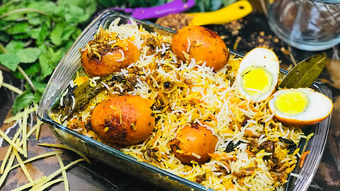 Restaurant Style Egg Biryani | Anda Biryani Recipe | Ande Ki Dum Biryani | Easy Egg Biryani