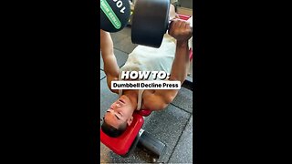 How To: Decline Dumbbell Press - 30 seconds Tutorial