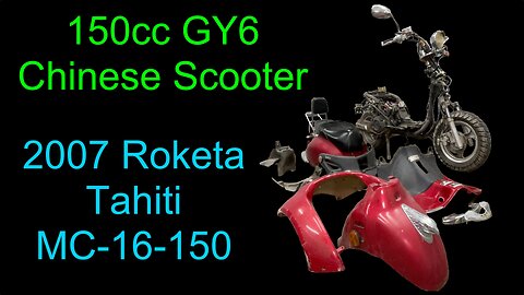Removing the plastic body fairings on a Roketa 150cc GY6 Chinese scooter