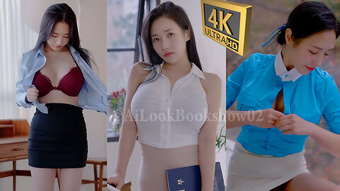 4KStewardess Flight Attendant Stockings 언더웨어 룩북 직캠-@AiLookBookshow02