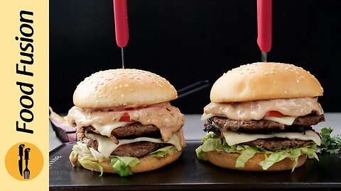 Beef Smash Burger Recipe By Food Fusion