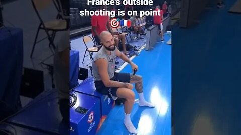 France's outside shooting is on point 🎯🇫🇷 #Shorts #Eurobasket