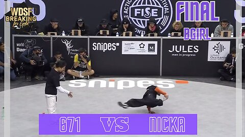 BGIRL 671 VS BGIRL NICKA | FINAL | 1 VS 1 | WDSF MONTPELLIER FRANCE 2023