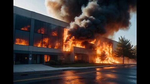 Massive Data Center Fire 04/22/24 Sterling, Virginia