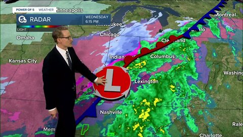 Winter Storm Day 1: Rain transitions to ice during evening commute on Wednesday
