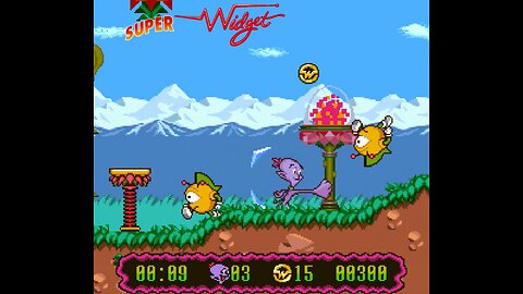 Action Extreme Gaming - Super Widget (Super Nintendo) Stage 1 - Vegi Land