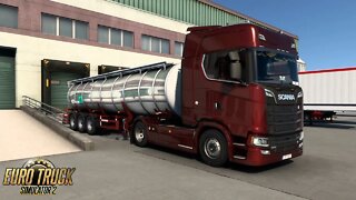 ETS2 Gameplay | Scania 730 S | Dijon to Lyon | Milk 27t