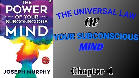 Chapter 1 | The power of your subconscious mind | The law of believe | Saklain Haider | S H