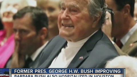 Former President George HW Bush improving